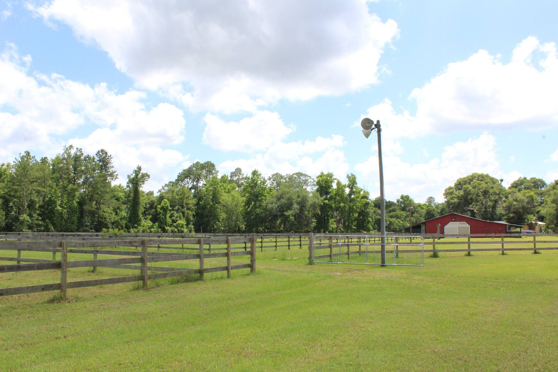 Fenced pastures