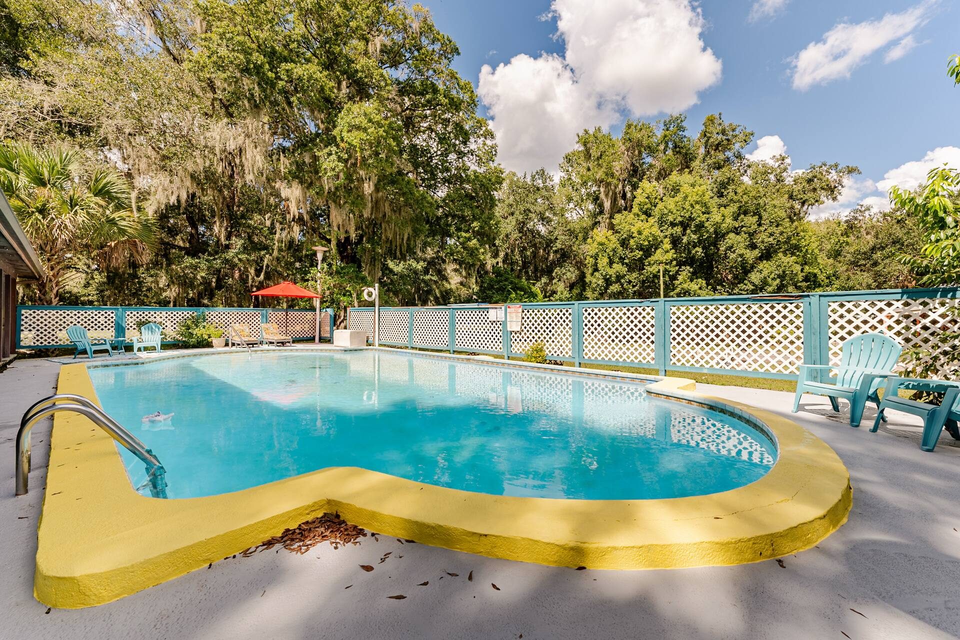 Pool on the grounds